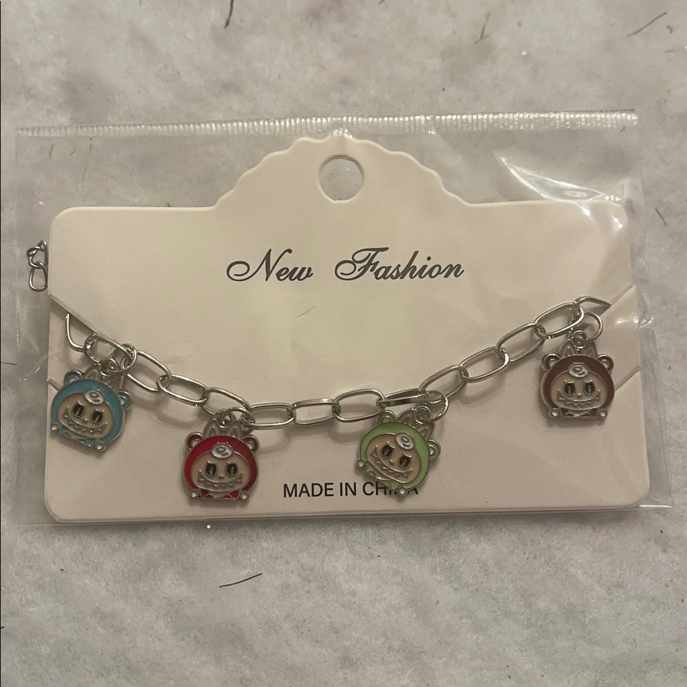 Cute Labubu monsters cartoon Animal Charm Bracelet new